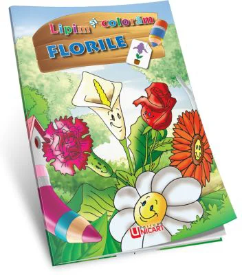 Lipim si coloram. Florile