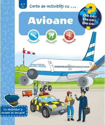 Carte de activitati cu... Avioane - Sebastian Coenen