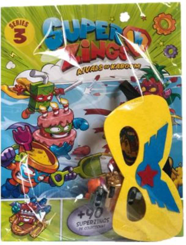 Set de joaca cu masca, masinuta si figurina, SuperZings