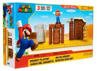 Set de joaca Desert cu figurina 6 cm, Nintendo Mario