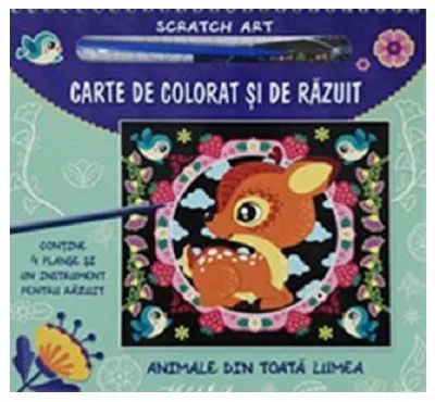 Carte de colorat si de razuit. Animale din toata lumea