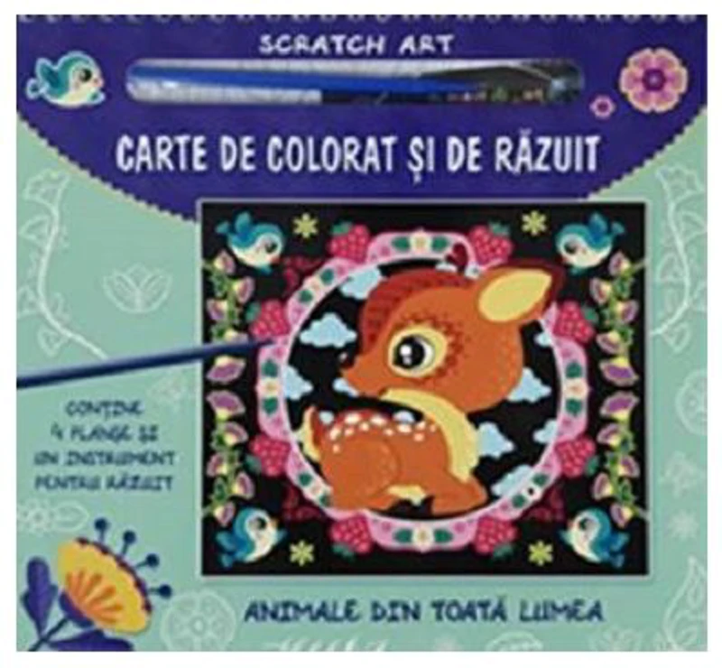 Carte de colorat si de razuit. Animale din toata lumea