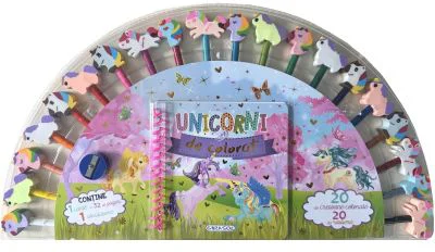 Unicorni de colorat. 20 de creioane