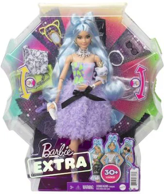 Papusa Extra Style Mix & Match cu accesorii, Barbie