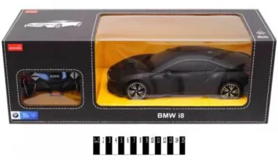 Masina cu telecomanda BMW i8 negru, scara 1: 18, Rastar