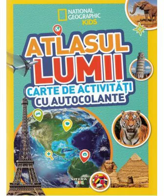 Atlasul lumii. Carte de activitati cu autocolante
