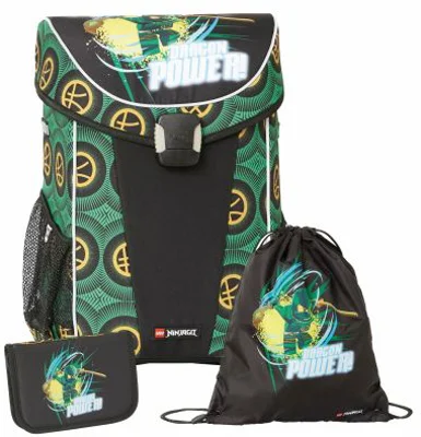 Set ghiozdan, sac sport, penar LEGO Ninjago Dragon Power 20302-2401