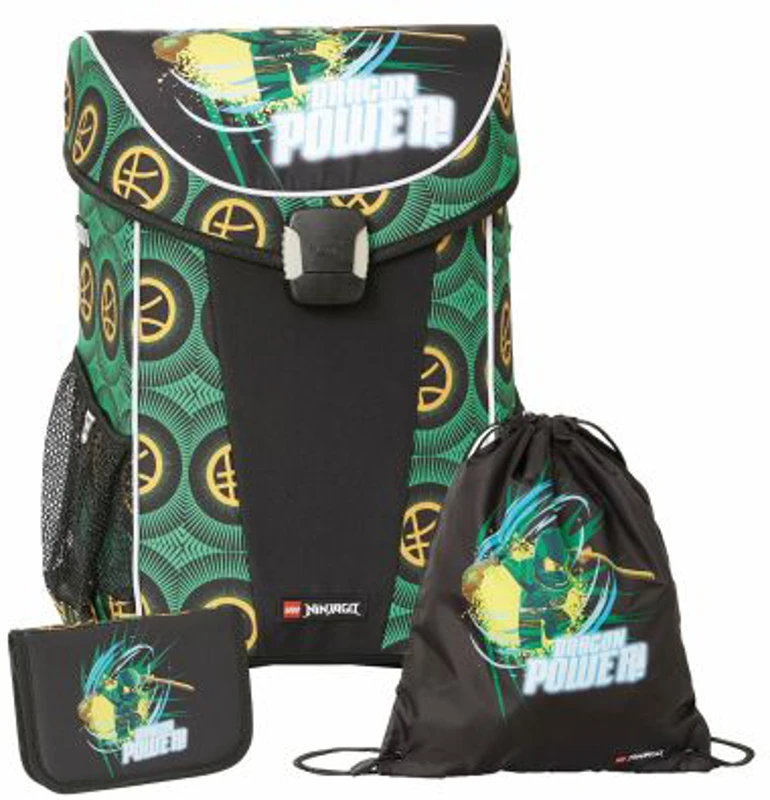 Set ghiozdan, sac sport, penar LEGO Ninjago Dragon Power 20302-2401