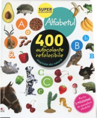 Alfabetul - 400 de autocolante refolosibile, inspirate din natura