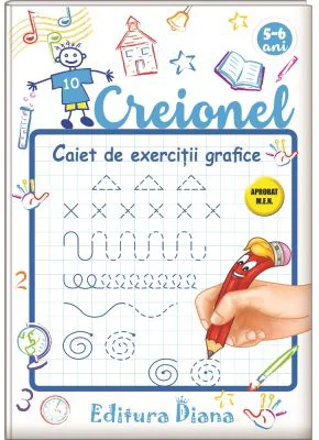 Creionel. Caiet de exercitii grafice 5-6 ani