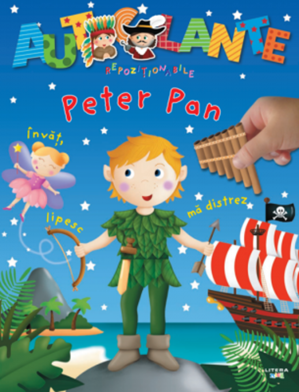 Autocolante repozitionabile. Peter Pan