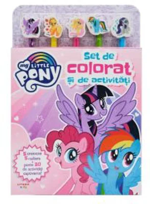 My Little Pony. Set de colorat si de activitati (contine 5 creioane si 5 radiere)