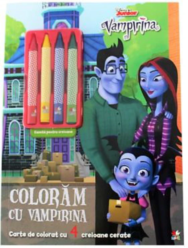 Disney Junior. Vampirina. Coloram cu Vampirina (contine 4 creioane cerate) - Disney