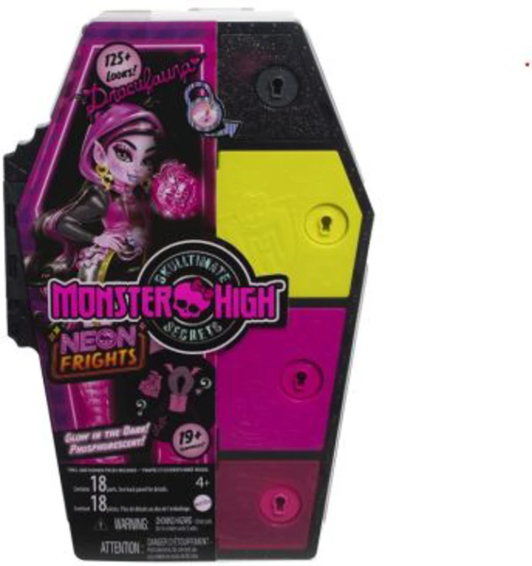 Papusa Draculaura High Neon Frights, Monster High