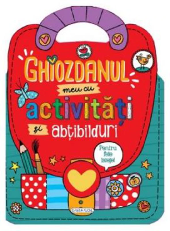 Ghiozdanul meu cu activitati si abtibilduri pentru fete