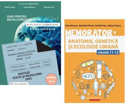 Pachet Bacalaureat Biologie 2025 clasele 11-12. Ghid pentru nota 10 si Memorator - Stelica Ene, Liliana Pasca