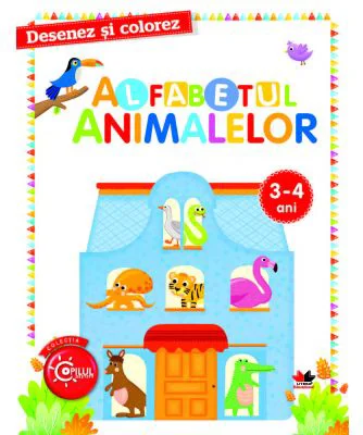 Desenez si colorez. Alfabetul animalelor 3-4 ani