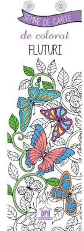 Semne de carte de colorat. Fluturi