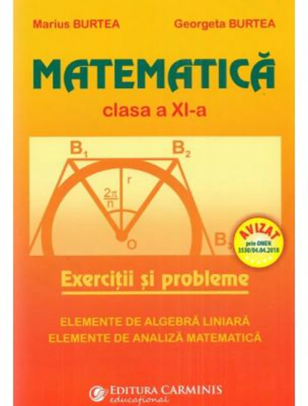Matematica. Culegere pentru clasa a 11-a - Marius Burtea