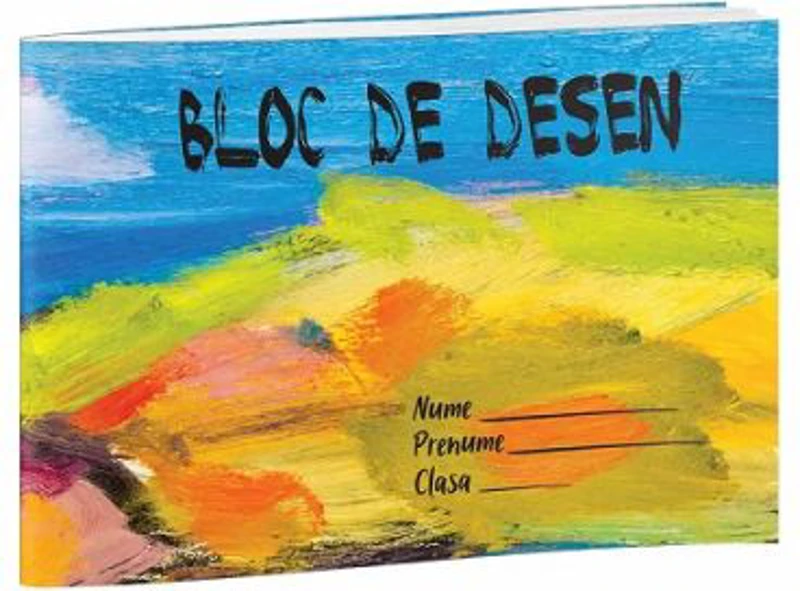 Bloc de desen capsat, 176x250, 24 file, 100 g