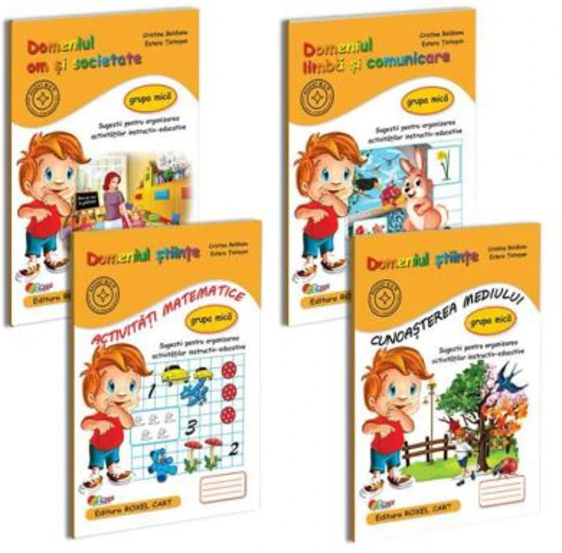 Pachet educational gradinita 4 carti, pentru grupa mica - Cristina Beldianu