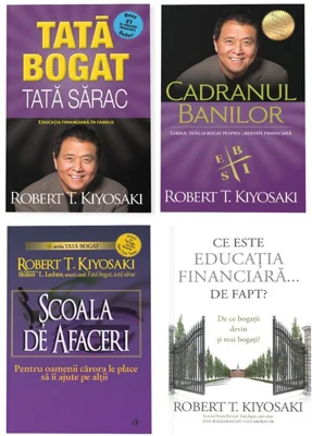 Pachet Tata Bogat - Scoala de Afaceri, Set 4 carti