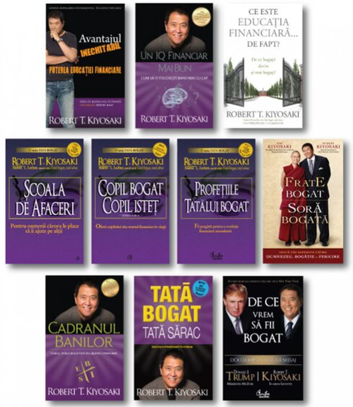 Pachet complet Robert T. Kiyosaki - Set 10 carti