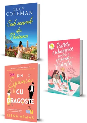 Pachet Sub soarele din Positano + Din Spania cu dragoste + Retete cubaneze pentru o inima franta. Set 3 carti