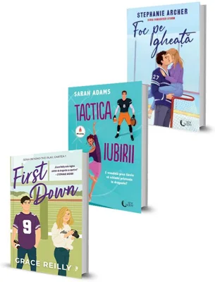 Pachet First Down + Foc pe gheata + Tactica iubirii. Set 3 carti