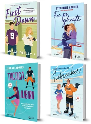 Pachet First Down + Foc pe gheata + Tactica iubirii + Icebreaker. Set 4 carti