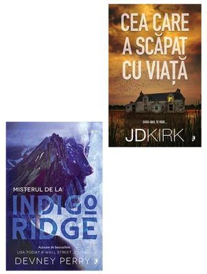 Pachet Misterul de la Indigo Ridge + Cea care a scapat cu viata. Set 2 carti