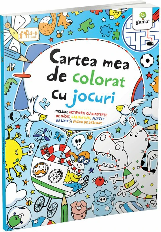 Cartea mea de colorat cu jocuri