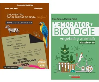 Pachet Bacalaureat Biologie 2025 clasele 9-10. Ghid pentru nota 10 si Memorator - Stelica Ene, Irina Kovacs