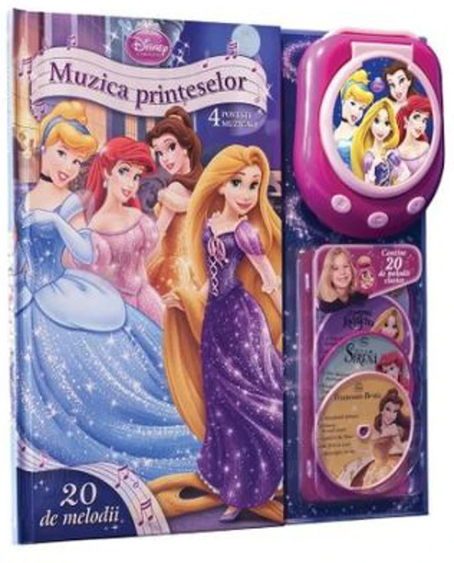 Muzica printeselor. 4 povesti muzicale (include CD-player)