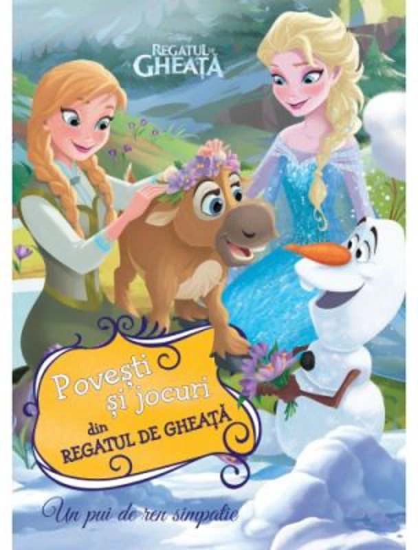Regatul de gheata. Un pui de ren simpatic. Povesti si jocuri