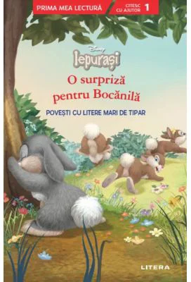 Disney Iepurasi. O surpriza pentru Bocanila. Povesti cu litere mari de tipar (Nivelul 1)