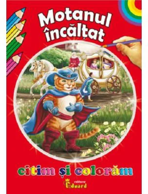 Citim si coloram Motanul incaltat