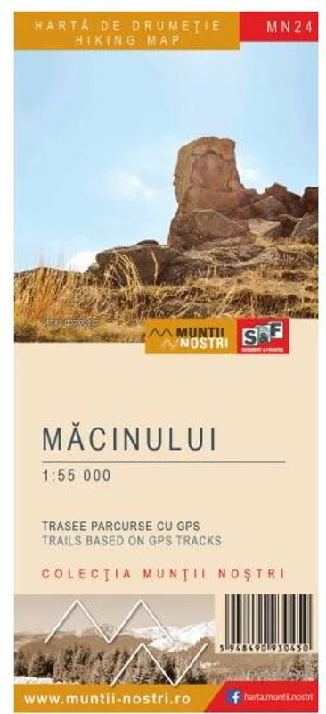 Munții Măcinului. Hartă de drumeție - Paperback - *** - Schubert & Franzke