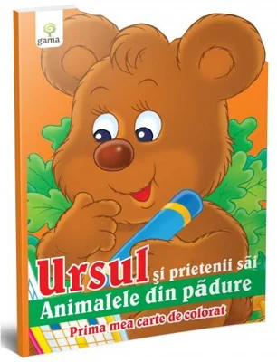 Ursul şi prietenii săi. Prima mea carte de colorat - Paperback brosat - *** - Gama