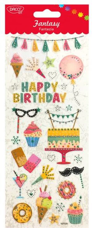 Abțibild DACO Fantezia, Happy Birthday - AB056 - ***