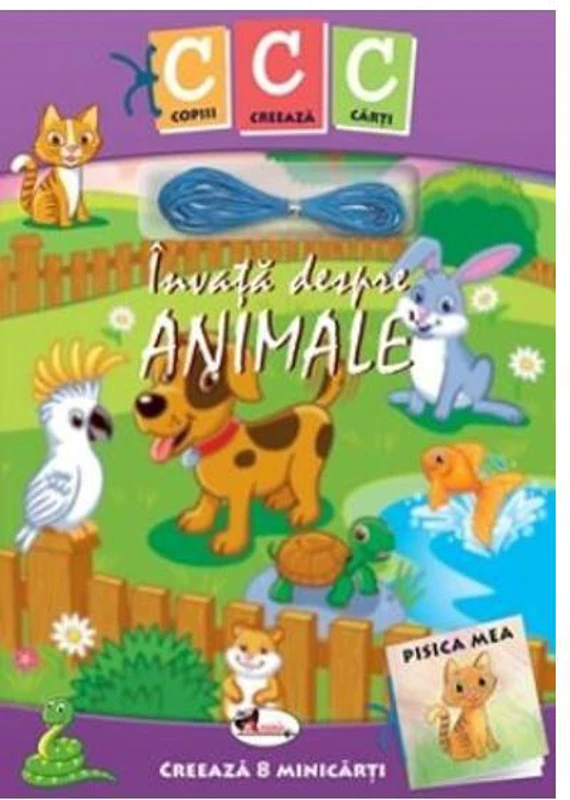 Învață despre animale. Copiii creează cărți - Paperback brosat - *** - Aramis
