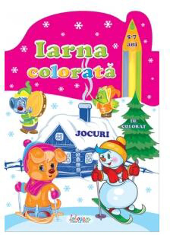 Iarna colorată, 5-7 ani. Jocuri de colorat - Paperback brosat - *** - Erc Press