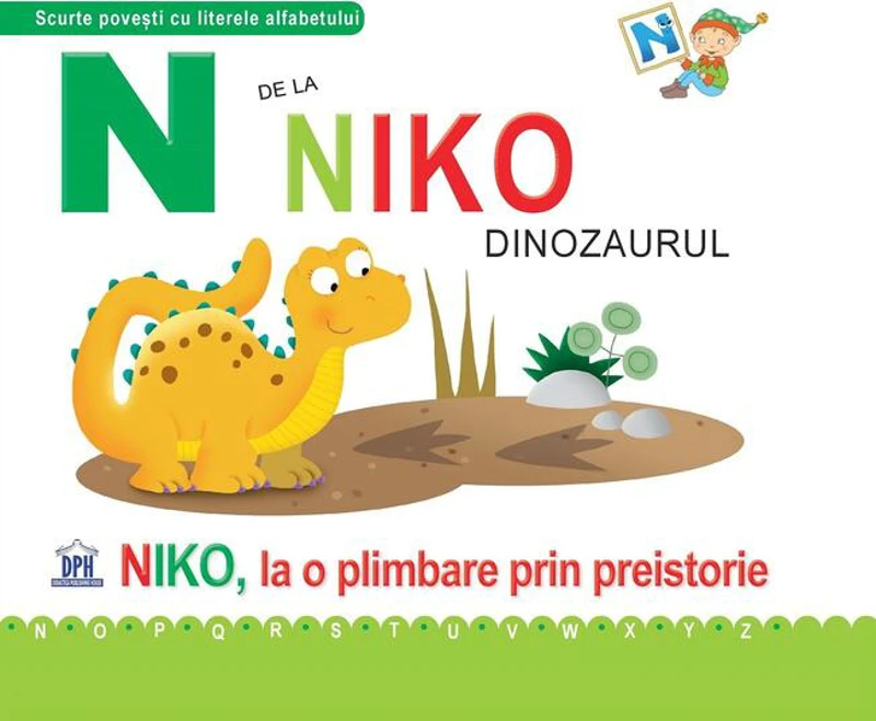N de la Niko, Dinozaurul - Paperback brosat - Emanuela Carletti - Didactica Publishing House