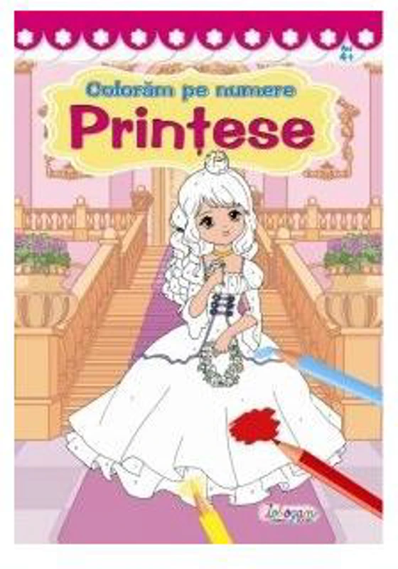 Prințese. Colorăm pe numere - Paperback brosat - *** - Erc Press