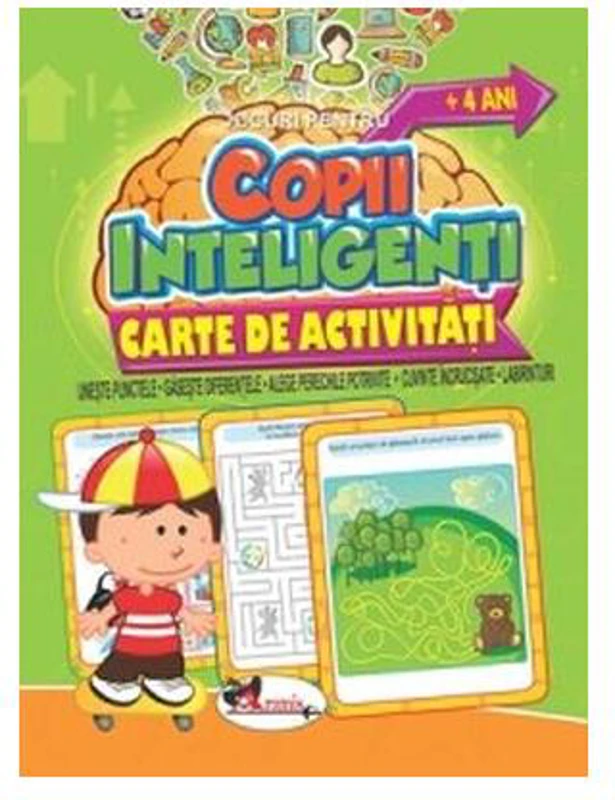 Jocuri pentru copii inteligenți, +4 ani. Carte de activități - Paperback - *** - Aramis