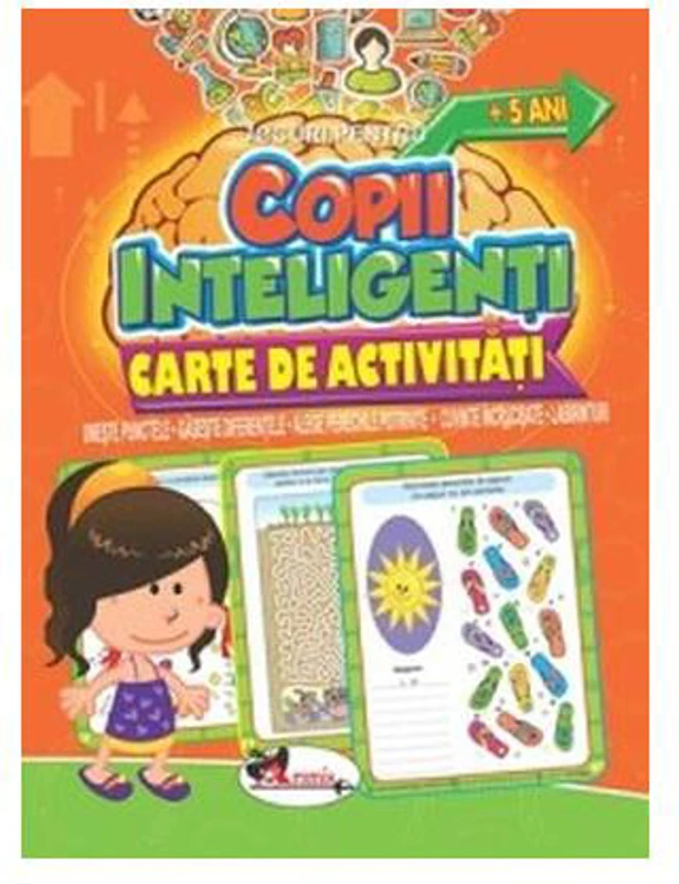 Jocuri pentru copii inteligenți, +5 ani. Carte de activități - Paperback - *** - Aramis