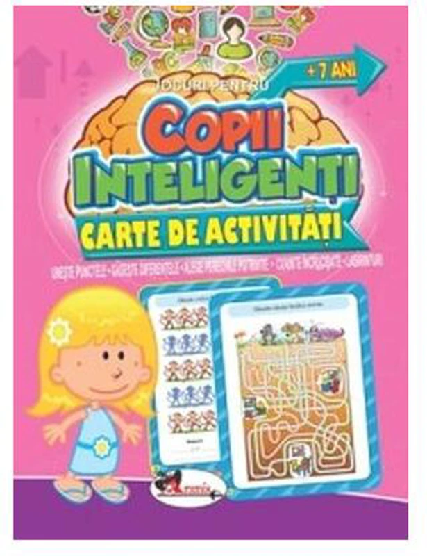 Jocuri pentru copii inteligenți, +7 ani. Carte de activități - Paperback - *** - Aramis