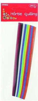 Hârtie pentru quilling DACO 18x0.5cm 300/set - HR902 - ***