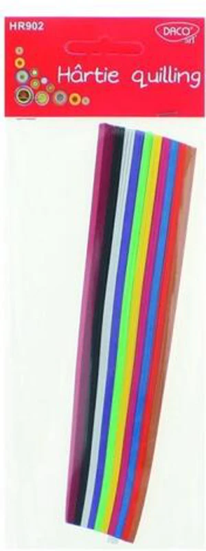 Hârtie pentru quilling DACO 18x0.5cm 300/set - HR902 - ***