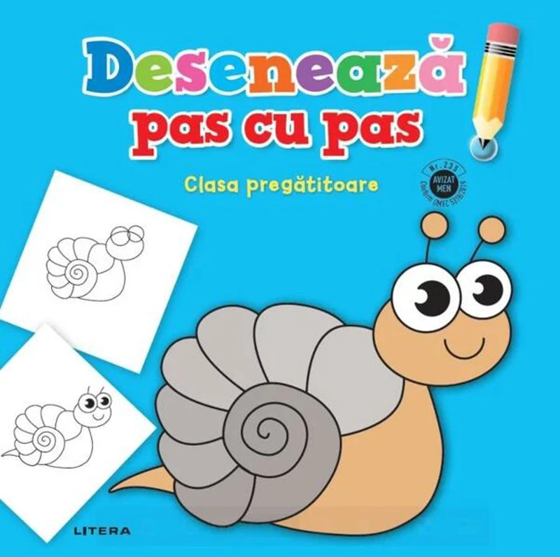 Desenează pas cu pas. Clasa pregătitoare - Paperback brosat - *** - Litera